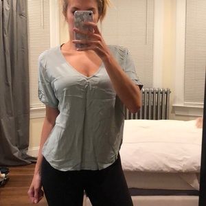 Forever 21 sea foam green blouse - S